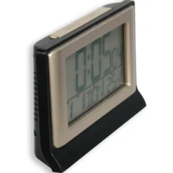 Réveil numérique radiopiloté, lcd, température, 13,9x9 cm