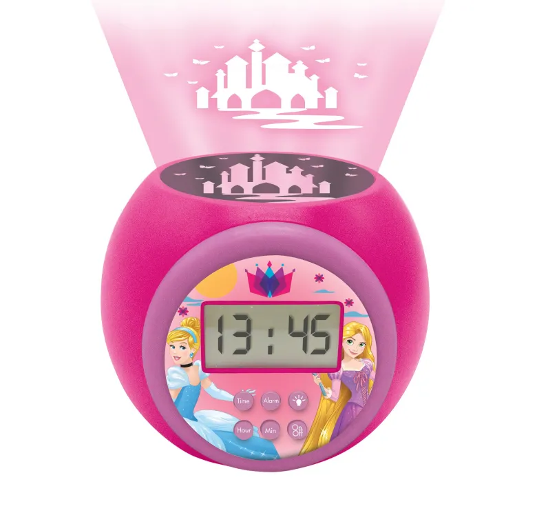 Réveil projecteur disney princesse