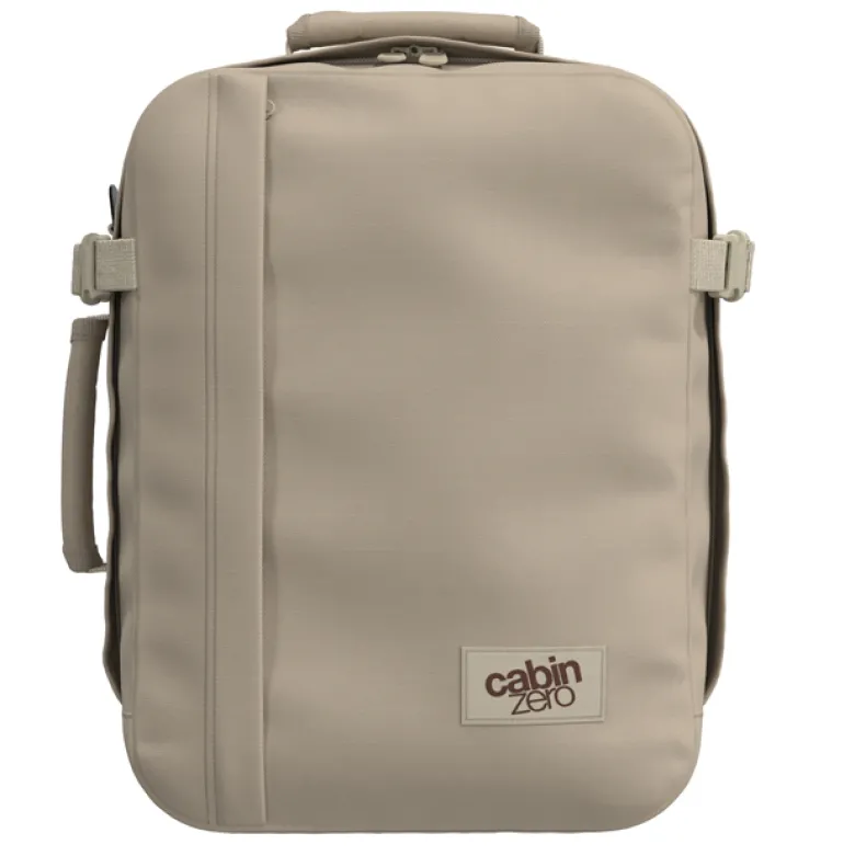 Sac à dos cabine recyclé ultra léger 28L CabinZero Beige