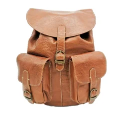 Sac à dos cuir indiana city havane