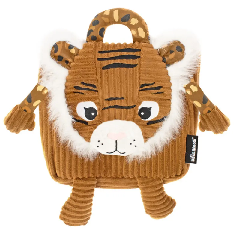 Sac à dos velours tigre déglingos