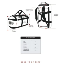 Sac à dos voyage 70l latitude rouge ergonomique résistant outdoor Rouge