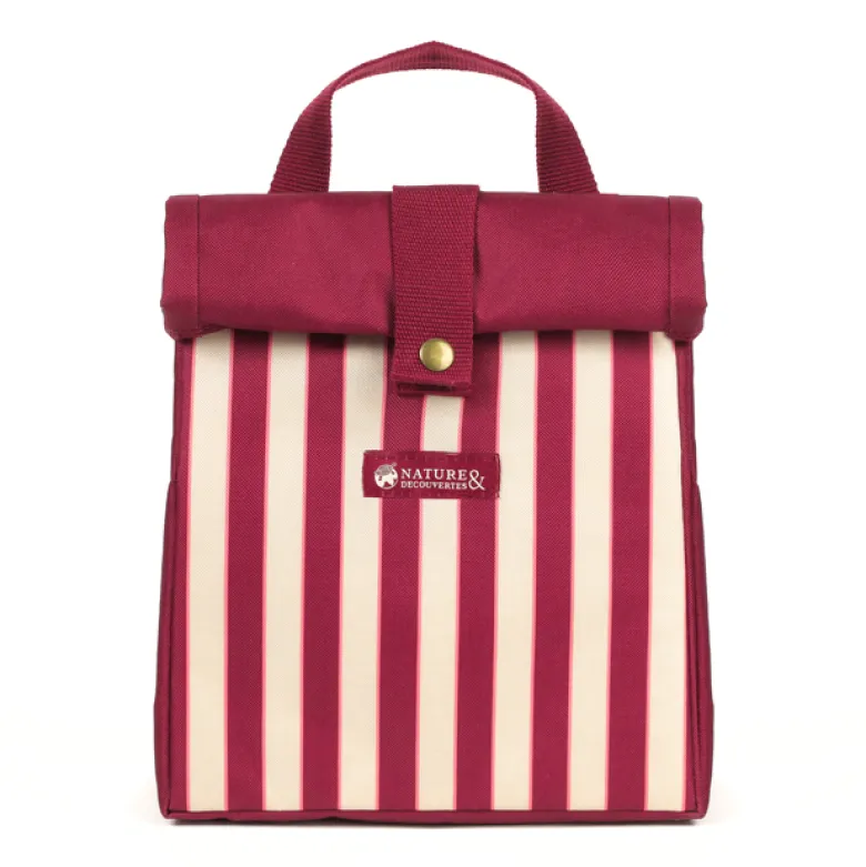 Sac repas étanche rayé