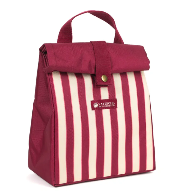 Sac repas étanche rayé