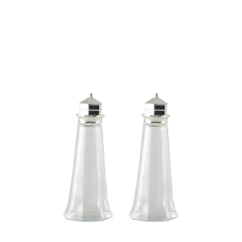 Salière et poivrière argent