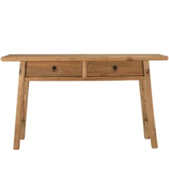 Sandy - console 2 tiroirs bois pin recyclé