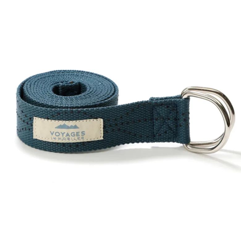 Sangle de yoga bleue