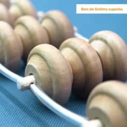 Sangle massage de dos 3 boules - bois