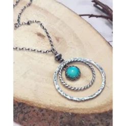 Sautoir kariri amazonite argent 925
