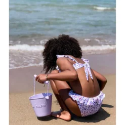 Seau de plage en silicone souple li