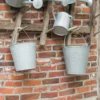 Seau zinc patiné 9.5l