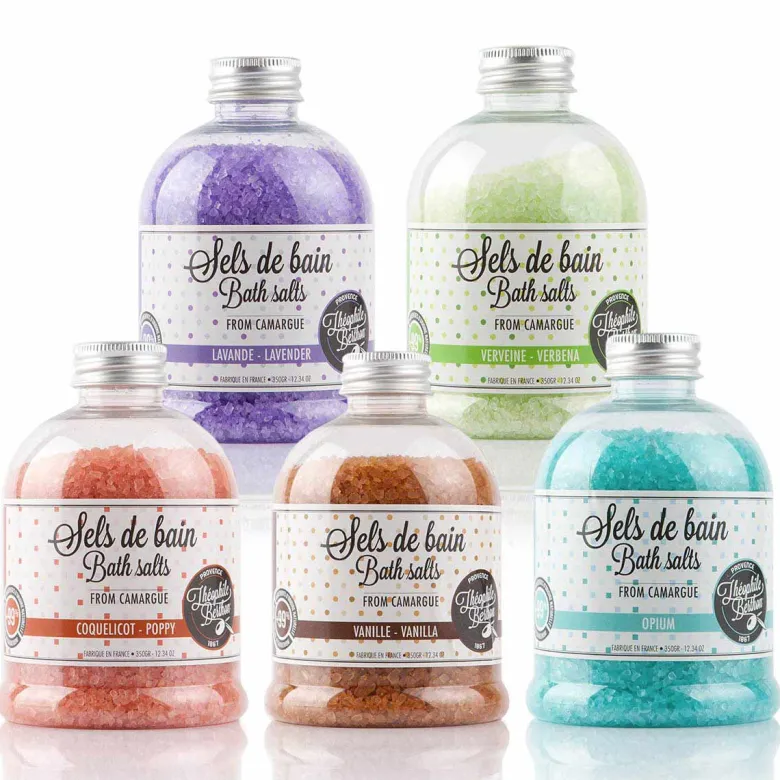 5 sels de bain de camargue