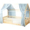 Set double ciel de lit cabane bleu