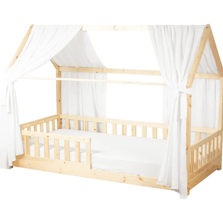 Set double ciel de lit cabane blanc