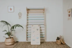 Set triangle pikler mur et rampe naturel Bois