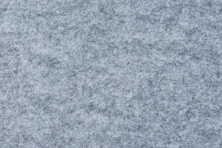 Sous-verre rond - feutre recyclé gris