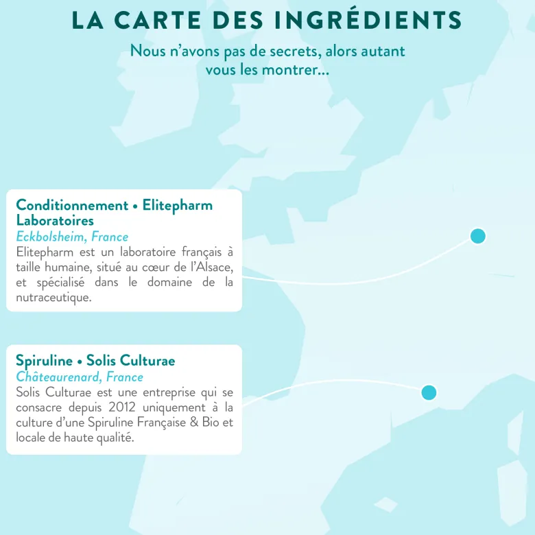 Spiruline française bio - tonus 20 jours