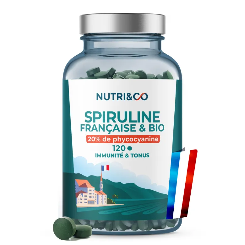Spiruline française bio - tonus 20 jours