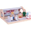 Station de métro en bois