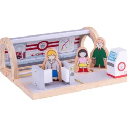 Station de métro en bois