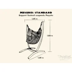 Support paquito avec hamac-chaise poligo
