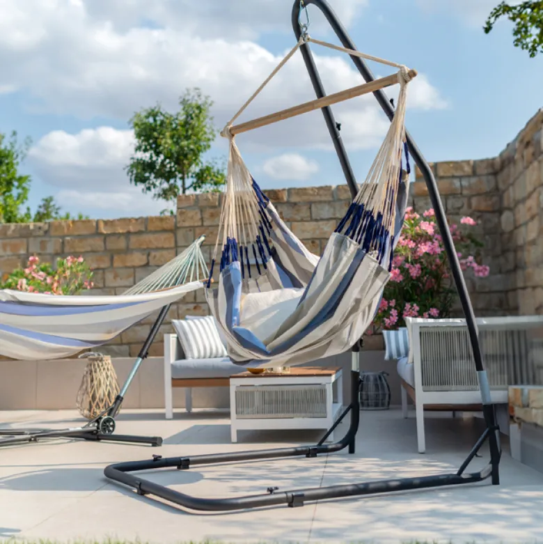 Support pour chaise hamac en métal
