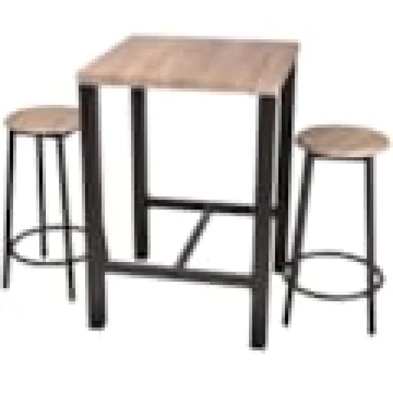 Table bar avec tabourets indus dock