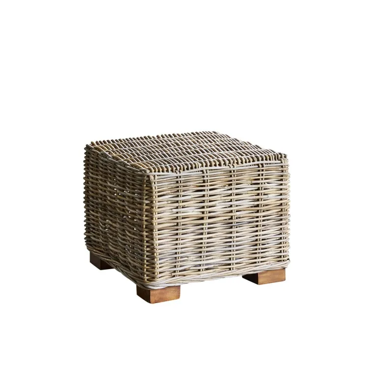 Table basse carrée en kubu naturel