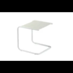 Table basse - club - aluminium blanc - l.39xl.38xh.41,5cm