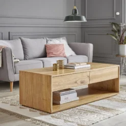 Table basse en bois de mindi