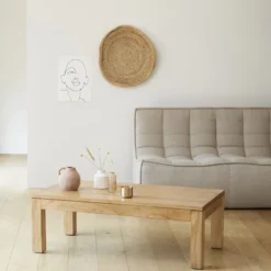 Table basse en bois de mindi