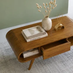 Table basse en bois de mindi