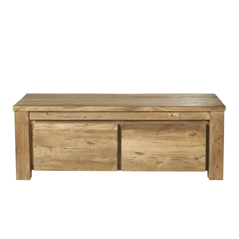 Table basse en bois de teck recyclé