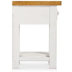 Table de chevet 1 tiroir bois blanc -