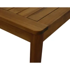 Table de jardin carrée en bois massif l147 cm akis