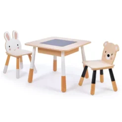 Table et chaises forêt pour enfant