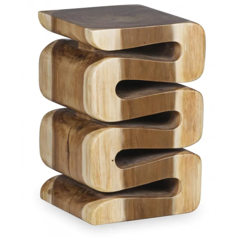 Tabouret bois marron - décoration