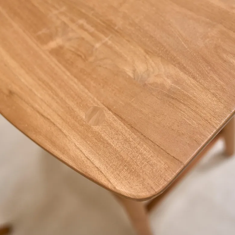 Tabouret en teck massif 65 cm