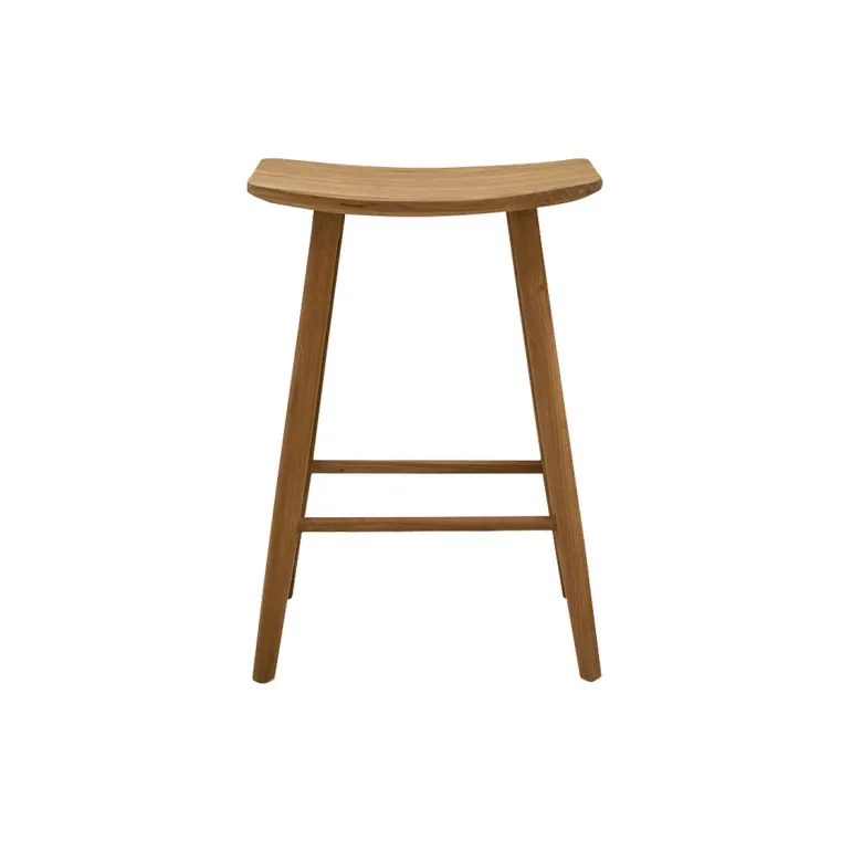 Tabouret en teck massif 65 cm