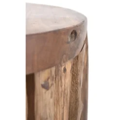 Tabouret rond bois marron - décoration
