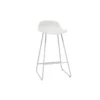 Tabourets de bar blancs h65 cm (lot de 2) ella