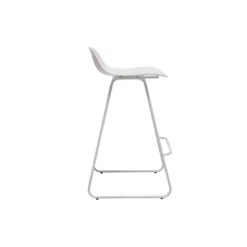 Tabourets de bar blancs h65 cm (lot de 2) ella