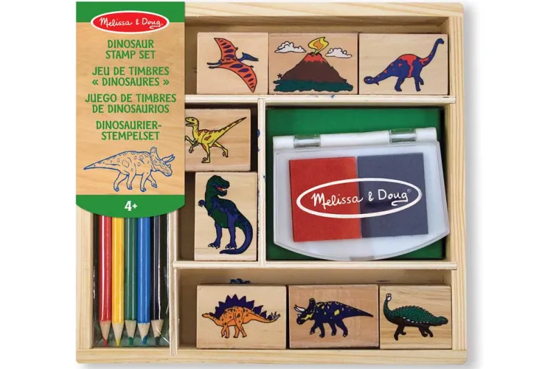 Tampons à encre dinosaures