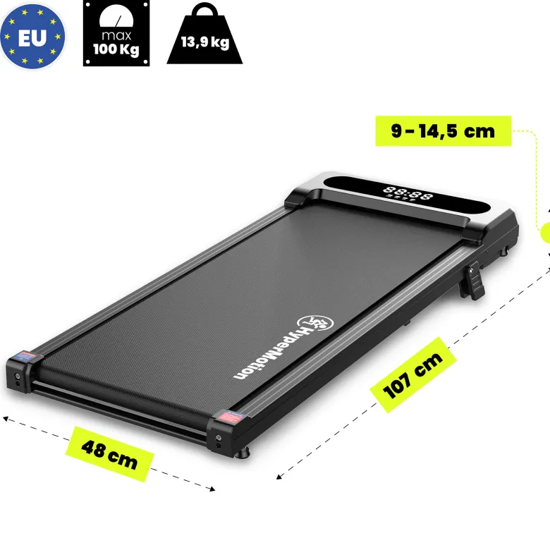 Tapis de marche sous bureau walkpad hypermotion compact et silencieux