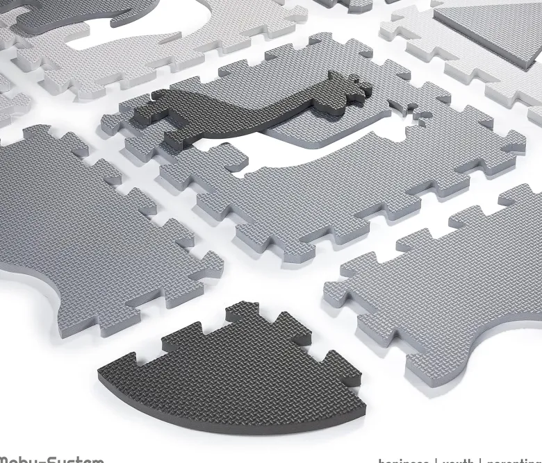 Tapis d'eveil bébé, tapis puzzle mousse