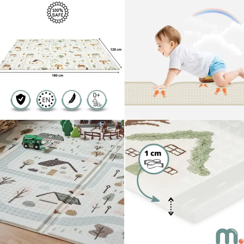 Tapis d'eveil evolutif en mousse 180*120