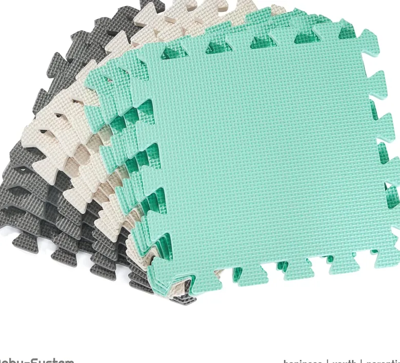 Tapis d'eveil tapis de puzzle bébé vert