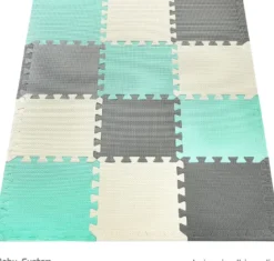 Tapis d'eveil tapis de puzzle bébé vert