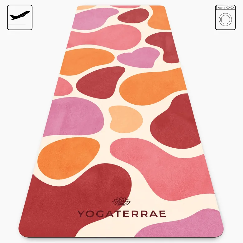 Tapis de yoga antidérapant microfibre voyage 1 mm kyoto