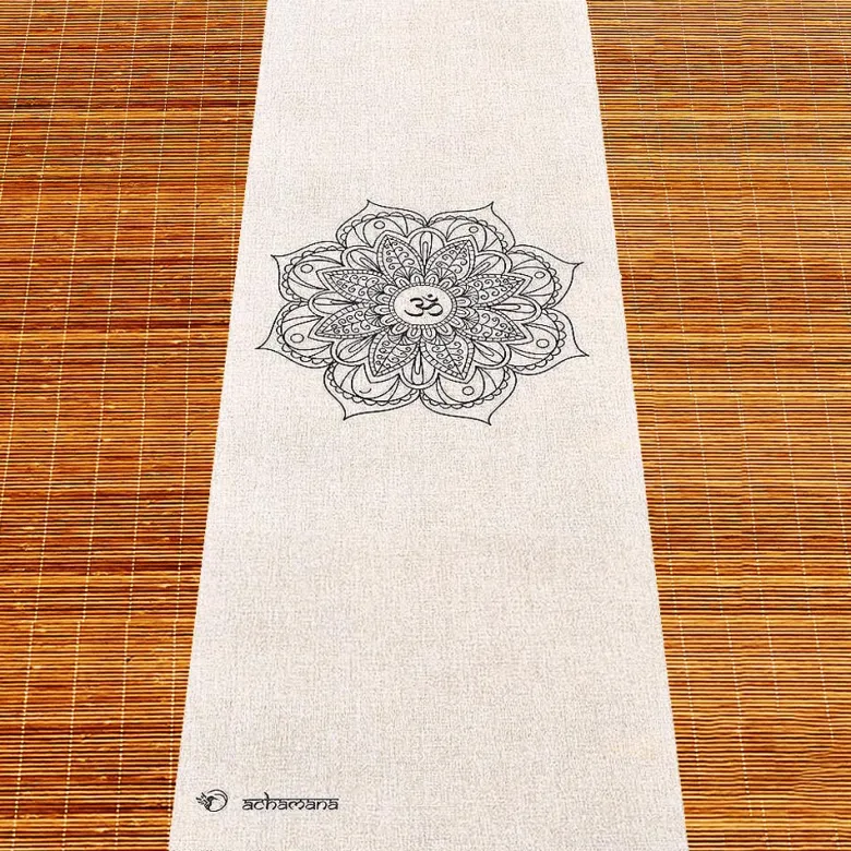 Tapis de yoga chanvre mandala